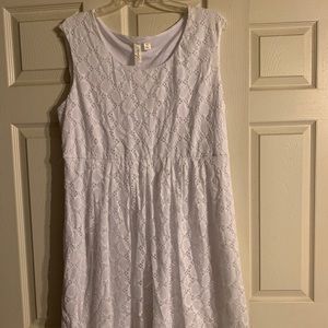 XL white Tacera sundress